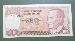7 Emisyon D 22 Seri 100 Lira Çil