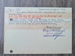 Nazi Almanyası 1942–44 Kriegsbesoldung & Heil Hitler İmzalı 3'lü Kart – Orijinal Efemera Seti