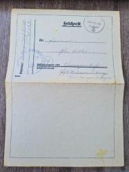 1944 Luftwaffe Feldpost Lotu (2 Adet) – FPn 17142 & FPn 30394C – Pul ve Damgalı, El Yazmalı Orijinal Sahra Mektupları