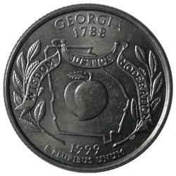 ABD 1999 Yılı ¼ Dolar Georgia ÇİL