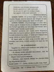 17 OCAK 2006 - TAKVİM YAPRAĞI - DOĞUM GÜNÜ HEDİYESİ - BÜYÜK SAATLİ MAARİF TAKVİMİ - NELSON ROCKEFELLER - MEMDUH CUMHUR - KARAKÖY BEYOĞLU METROSU - IRAK HAREKATI