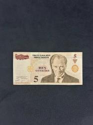 F37 seri 5 Yeni Türk Lirası