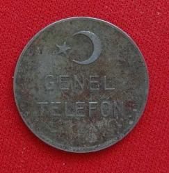 TÜRKİYE=1953  PTT  Genel Telefon Jetonu GÖNDERİLECEK ÜRÜNDÜR!  MA-10'
