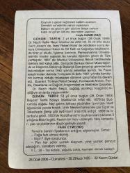 28 OCAK 2006 - TAKVİM YAPRAĞI - DOĞUM GÜNÜ HEDİYESİ - BÜYÜK SAATLİ MAARİF TAKVİMİ - MİRABEAU - LEYLA HANIM (SAZ) - DR. NEZİH HALİM NEYZİ'NİN VEFATI - NEYZEN TEVFİK KOLAYLI'NIN VEFATI