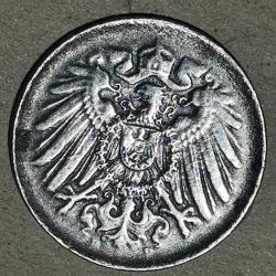 ALMANYA 1918 D    5 PFENNIG