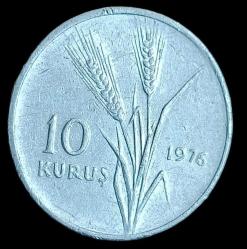 1976 10 Kuruş Aliminyum