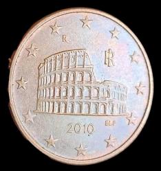 İtalya 2010 5 Euro Cent Çil Collezyum görsel