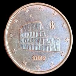 İtalya 2022 5 Euro Cent Çil Collezyum görsel