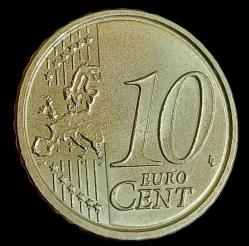 Fransa 2023 10 Euro Cent Çil