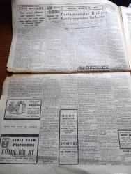 Cumhuriyet Gazetesi - 18 Nisan 1947 - Çekilmek Çekilmemek Yazan Nadir Nadi Başmakale - Yardım Projesi Ayanda Salıya Rey Konuyor - Hasan Ali Yücel Kenan Öner Davası Başladı - Milli Kalkınma Partisi Gene Faaliyete Geçti - Ankara Valisi İzzeddin Çağpar Aleyhine Açılan Dava - Türk Milliyetçiliğinin Karakter Ve İstikameti Ne Olmalıdır - Unkapanı Davası Sanıkları Mahkeme Huzurunda Fotoğrafı - Gençliğin Darülacezeye Yardımı - İzmir At Yarışlarının Dördüncü Hafta Programı - Bekri Mustafa Fıkraları Yarın Çıkıyor - Şehir Dram Tiyatrosunda Köyde Bir Ay Piyesi - Adak Yazan Kemal Ragıp Yazı Dizisi - Büyük İtiraf Filmi Eser Haluk Tanju Reji Refik Kemal - Güreşçilerimiz Prag'da Hava Meydanında - Hobart Elektrik Kaynak Makineleri - Çapamarka - Bugünkü Radyo Programı - Borsa - Meşhur James Hafif Motosikletleri