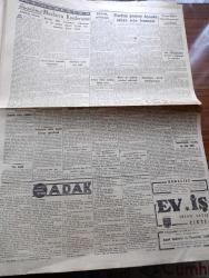 Cumhuriyet Gazetesi - 18 Nisan 1947 - Çekilmek Çekilmemek Yazan Nadir Nadi Başmakale - Yardım Projesi Ayanda Salıya Rey Konuyor - Hasan Ali Yücel Kenan Öner Davası Başladı - Milli Kalkınma Partisi Gene Faaliyete Geçti - Ankara Valisi İzzeddin Çağpar Aleyhine Açılan Dava - Türk Milliyetçiliğinin Karakter Ve İstikameti Ne Olmalıdır - Unkapanı Davası Sanıkları Mahkeme Huzurunda Fotoğrafı - Gençliğin Darülacezeye Yardımı - İzmir At Yarışlarının Dördüncü Hafta Programı - Bekri Mustafa Fıkraları Yarın Çıkıyor - Şehir Dram Tiyatrosunda Köyde Bir Ay Piyesi - Adak Yazan Kemal Ragıp Yazı Dizisi - Büyük İtiraf Filmi Eser Haluk Tanju Reji Refik Kemal - Güreşçilerimiz Prag'da Hava Meydanında - Hobart Elektrik Kaynak Makineleri - Çapamarka - Bugünkü Radyo Programı - Borsa - Meşhur James Hafif Motosikletleri