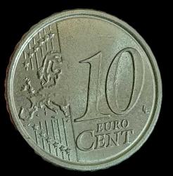 Fransa 2020 10 Euro Cent