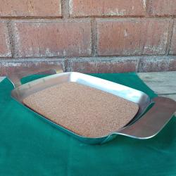 Ikea  Paslanmaz Celik Sunum Tepsisi,Mantar Matlı