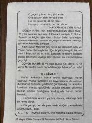 26 MAYIS 2006 - TAKVİM YAPRAĞI - DOĞUM GÜNÜ HEDİYESİ - BÜYÜK SAATLİ MAARİF TAKVİMİ - BENJAMİN FRANKLİN - HÜSEYİN RİFAT - SULTAN II.BEYAZIT'IN VEFATI - YAZAR NİZAMETTİN NAZİF TEPEDELENLİOĞLU'NUN VEFATI