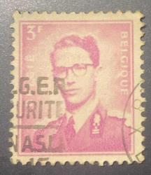 Belçika Pulu - Belgium Stamp - Postadan Geçmiş Pul Filateli - DAMGALI - KRAL BAUDOUIN TEMALI PUL , 3 PARA - YABANCI PULLAR-NOSTALJİK DOĞUM GÜNÜ HEDİYESİ