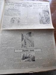 Cumhuriyet Gazetesi - 27 Haziran 1950 - Sonun Başlangıcı Yazan Nadir Nadi Başmakale - Kore Tecavüzüne Karşı Konulacak - Başbakan Adnan Menderes'in İç Politika Mevzuuna Dair Demeci - Truman Ve Ayetlerin Birleşmiş Milletlerin Kararlarının Destekleneceğini İlan Ettiler - Güney Kore'de Savaş Sertleşti - Kemal Aygün İstanbul Emniyet Müdürü Oldu - Taşlıkta Ömer İnönü'ye Satılan Arsa - Muzaffer Kayalıbay İsimli Vatandaşın Ölümünden Ömer İnönün de Mesul Olduğu İddia Edildi - Şehir Ve Devlet Tiyatroları - Yamyamlık Hadisesini Örten Esrar Perdesi - 3. Dünya Harbi Nasıl Olacak Yazan İngiliz İstihbarat Subaylarından Philipp Reynoids Yazı Dizisi -   Vatan Veya Silistre Filme Alınıyor - Hürriyet Var Yazan Burhan Felek Köşe Yazısı - Üç Silahşörler Yazan Alexandre Dumas - İsrail'de Çıkan Dünyanın En Orijinal Gazetesi Yazan Metin Toker - Ingrid Bergman'ın Oğlu Gazetecilere Gösterildi - Müzeyyen Senar Işıl Yenikapı M. Çakır Gazinosunda - İstanbul Ankara Radyosu Programı - Hoover Elektrik Süpürgeleri