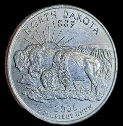 Amerika 2006 P Eyaletler Serisi North Dakota Çeyrek Dolar