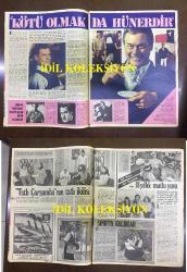 Ses Haftalık Aktüalite Sinema Tiyatro Müzik ve Gençlik Mecmuası Dergisi - 11 Ekim 1980 - Serpil Barlas - Nil Burak - Türel Cebeci - Evden Kaçan Kızlar - Yeliz'in İlk Adımları - Kötü Olmakda Hünerdir - Sue Ellen - Miss Ellie - Tomris Uyar - Nazan Şoray - Nükhet Duru - Zeki Müren - Meral Zeren - Deniz Uğur - Sadri Alışık - Müjde Ar - Ferdi Tayfur - Hollywood Efsanesi - Serpil Barlas - Hülya Koçyiğit - Yuing Ailesi Posteri - Alain Delon - Gökben - Cengiz Tekin - Sevtap Yüksel - Tunç Başaran - Füsun Önal - Roger Moore - Elvis Presley - İki Aşk Mektubu - Ali Nihat Mındıkoğlu - Özdemir Erdoğan - Bulmaca - Sana Margarin Reklamı fotoğraf ve haberi -  Posterli 48 Sayfa Tam Takım Dergi