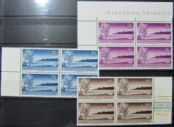 TÜRKİYE=1947  İ-1553..55  3. Milletlerarası Üzüm ve Şarap Kongresi DBL   (**)'