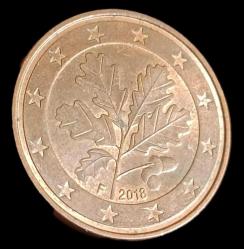 Almanya 2018 F 5 Euro Cent