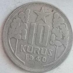 TÜRKİYE 1940  10 KURUŞ