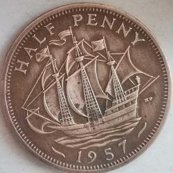 LOT.19 » İNGİLTERE  1957   HALF  PENNY