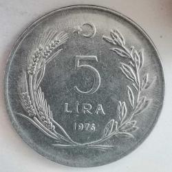 TÜRKİYE 1976   5 LİRA
