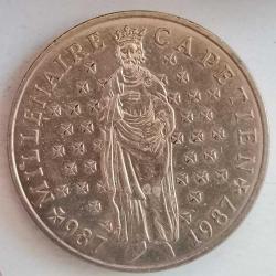 FRANSA 1987  10 FRANK  HATIRA Capet Hanedanının 1000. Yılı (987-1987)