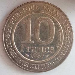 FRANSA 1987  10 FRANK  HATIRA Capet Hanedanının 1000. Yılı (987-1987)