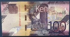 KENYA 100 SHILING 2019.ÇİL.KAĞIT   PARA