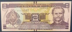 HONDURAS 2  LEMPIRAS 2014  ÇİL.KAĞIT   PARA