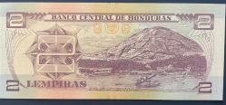 HONDURAS 2  LEMPIRAS 2014  ÇİL.KAĞIT   PARA