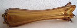 FRANSIZ DURALEX BAL RENGİ  CAM VAZO VE  İKİ ADET KÜLLÜK VAZO BOY 40 CM KÜLLÜKLER EN 12 CM YÜKSEKLİK 3 CM