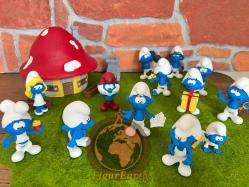 Şirinler Köyü - Gargamel 25 cm ve Şirinler 7 cm