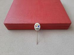 ESKİ - İSTANBUL MATBAA MESLEK LİSESİ ROZETİ - MADALYA  ( SICAK MİNELİ MODEL ) C934