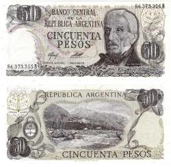 P#301b.2 Arjantin 50 Peso 1977 ÇİL  (86...355B)