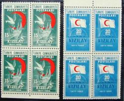 TÜRKİYE=1952  İ-1702..03  Türk Kızılayı 75. Yılı  DBL  (**)'