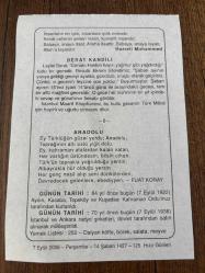 7 EYLÜL 2006 - TAKVİM YAPRAĞI - DOĞUM GÜNÜ HEDİYESİ - BÜYÜK SAATLİ MAARİF TAKVİMİ - HZ.MUHAMMED - BERAT KANDİLİ - FUAT KORAY - AYDIN,KASABA,TEPEKÖY VE KUŞADASI ORDUMUZ TARAFINDAN KURTARILDI - İSTANBUL VE ANKARA RADYOLARI BİRLEŞTİRİLDİ