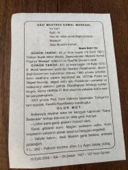 19 EYLÜL 2006 - TAKVİM YAPRAĞI - DOĞUM GÜNÜ HEDİYESİ - BÜYÜK SAATLİ MAARİF TAKVİMİ - ATATÜRK - İLHAMİ BEKİR TEZ- MUSTAFA KEMAL PAŞA'YA MAREŞALLIK RÜTBESİ VERİLDİ - İSTANBUL RASATHANESİ ŞEYHÜLİSLAM'IN KIŞKIRTMASIYLA 1580 DE YIKTIRILDI