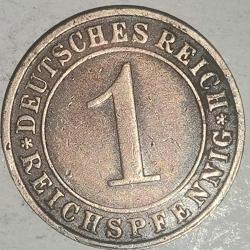 ALMANYA 1936 F  1 PFENNIG