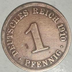 ALMANYA 1910 A   1 PFENNIG