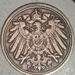 ALMANYA 1911 A   1 PFENNIG