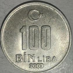 TÜRKİYE   2003   100 BİN LİRA