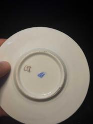 Sevres Stili Viyana Damgalı Napolyon Portreli Porselen Fincan & Tabak Takımı