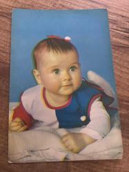 Bebek fotoğrafı AND kartpostalı 15x12 ebatında