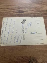 Teknede çift aşk temalı tuna kartpostalı 15x12 ebatında