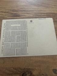 550 günlük asker kartı Aydın a.ş.  kartpostalı 18x12 ebatında