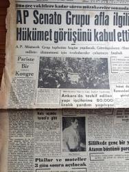 Cumhuriyet Gazetesi - 29 Mayıs 1962 - Paris'te Bir Kongre Yazan Nadir Nadi Başmakale - Adalet Partisi Senato Grubu Afla İlgili Hükümet Görüşünü Kabul Etti - Sermaye Yatırımı İle İlgili Türk Batı Alman Görüşmelerine Başlandı - İkinci İmar Ve İskân Kongresi Açıldı - Of'lu Mehmet Reis Uçakla İsrail'e Gitti - Plajlar Ve Moteller 3 Gün Sonra Açılacak - Silifke'de Genç Bir Yobaz Atanın Büstünü Parçaladı - İsmet İnönü'yü Öldüreceğim Diyen Sarhoş Önce Tevkif Edildi Sonra Serbest Bırakıldı - Bir Daha Bir Daha Yazan İlhan Selçuk Köşe Yazısı - Son Macera Yazan Maurice Dekobra Yazı Dizisi - Franco Din Adamlarını İspanyol Grevcilerini Tahrik Etmekle Suçladı - Kızıl Çin'de Açlık - Havada Laflar Yazan Burhan - Brigitte Bardot'un Halefi Kim Olacak - Resimli Roman Melun Kız Çizen Yves Sayol - Bay Oscar Karikatür - Mersin Petrolünün İlk Partisi İstanbul'a Geliyor - Bingöl'de Liseliler Paydos'u Temsil Etti - 400 Metre Engellide Fahir Özgüden 5000 Metrede Muharrem Dalkılıç Birinci Geldiler - Fenerbahçe