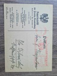 Nazi Almanyası Dönemine Ait Nadir 3’lü Kartpostal ve Tebligat Seti (1938–1944)