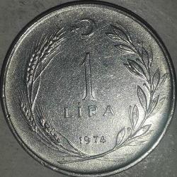 TÜRKİYE  1974  1 LİRA
